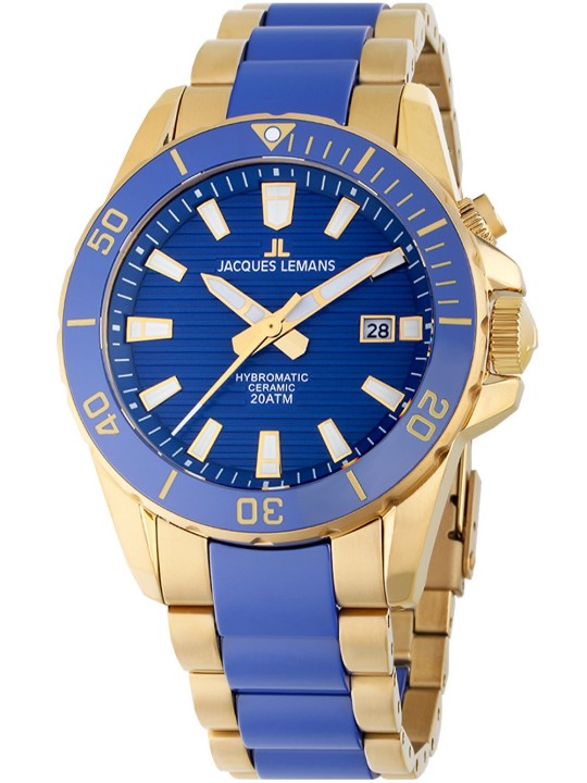 orologio uomo Jacques Lemans 1-2222E Hybromatic Mens Watch 42mm 20ATM