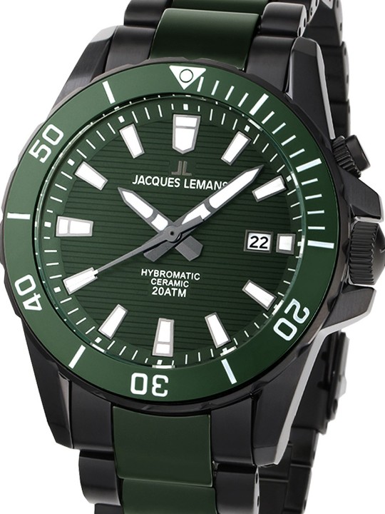 orologio uomo Jacques Lemans 1-2222F Hybromatic Mens Watch 42mm 20ATM
