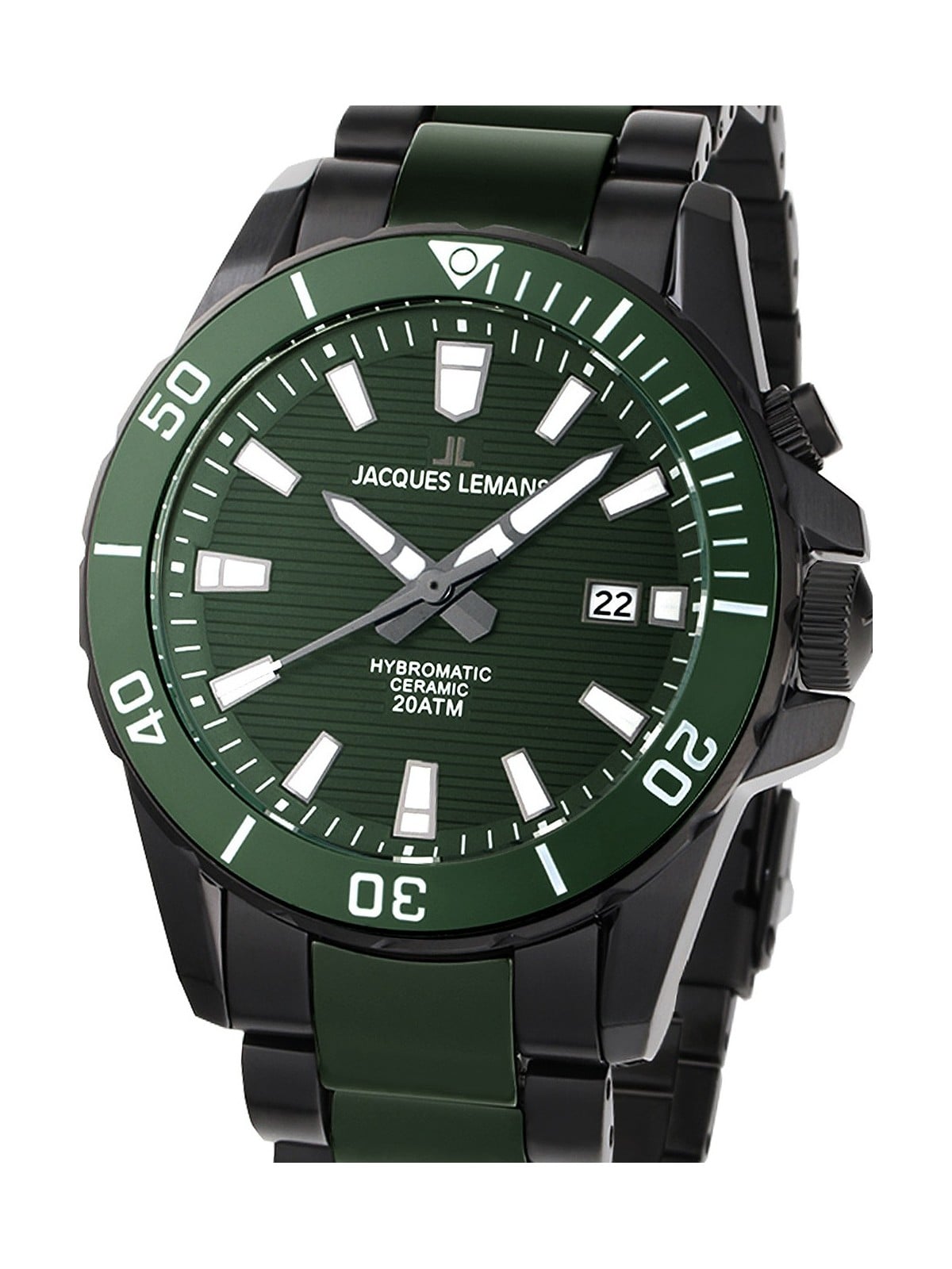 orologio uomo Jacques Lemans 1-2222F Hybromatic Mens Watch 42mm 20ATM