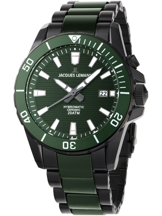 orologio uomo Jacques Lemans 1-2222F Hybromatic Mens Watch 42mm 20ATM