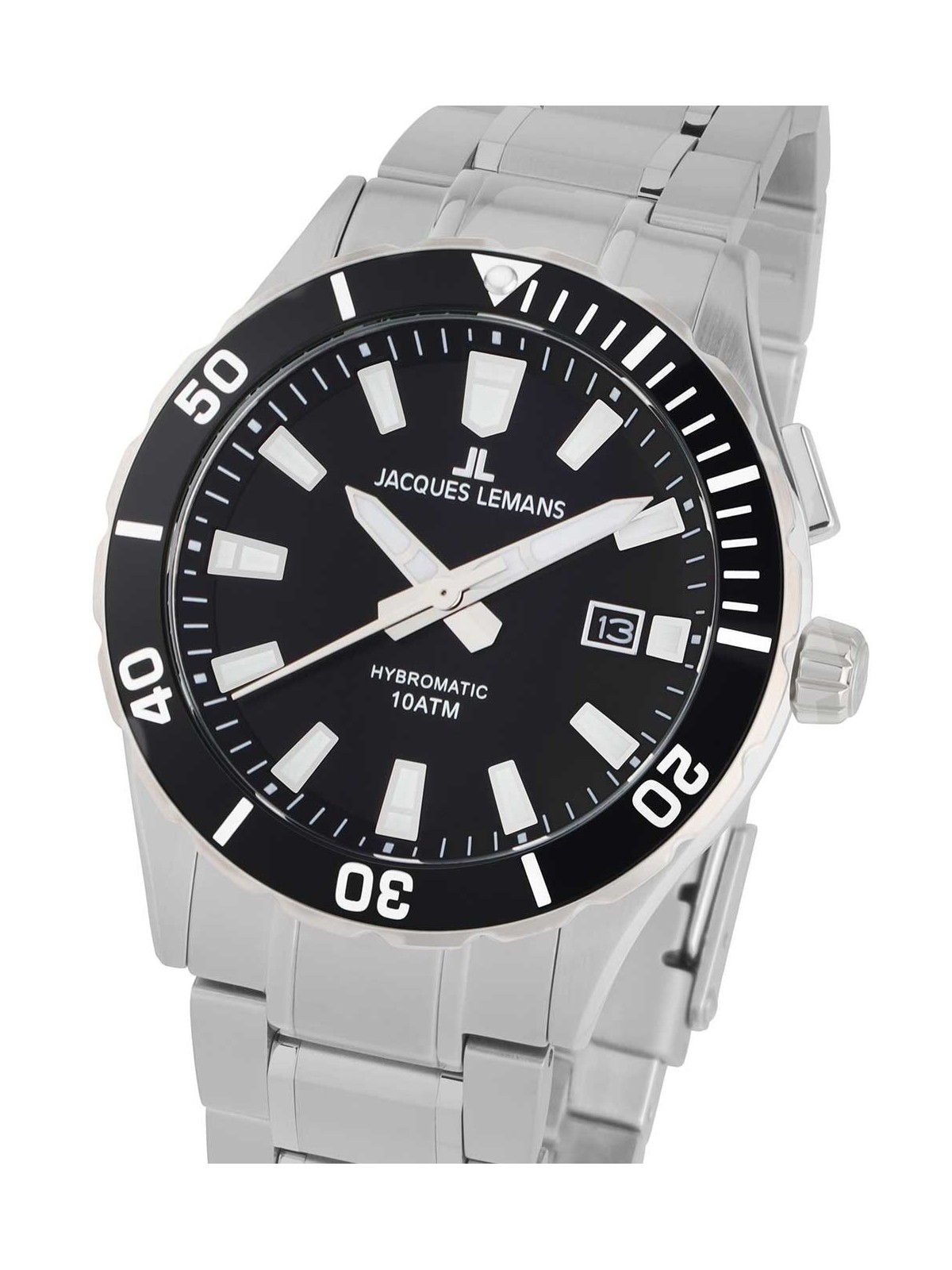 orologio uomo Jacques Lemans 1-2131D Hybromatic Mens Watch 43mm 10ATM
