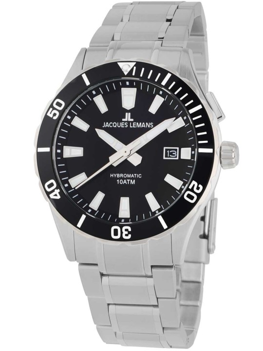 orologio uomo Jacques Lemans 1-2131D Hybromatic Mens Watch 43mm 10ATM