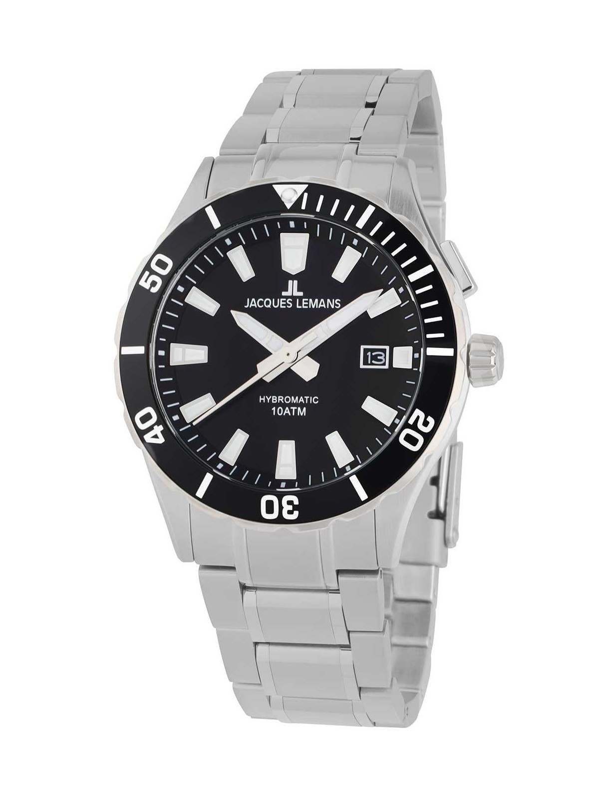 orologio uomo Jacques Lemans 1-2131D Hybromatic Mens Watch 43mm 10ATM