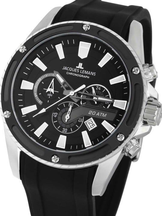 orologio uomo Jacques Lemans 1-2141A Liverpool Chronograph Mens Watch 48mm 20ATM