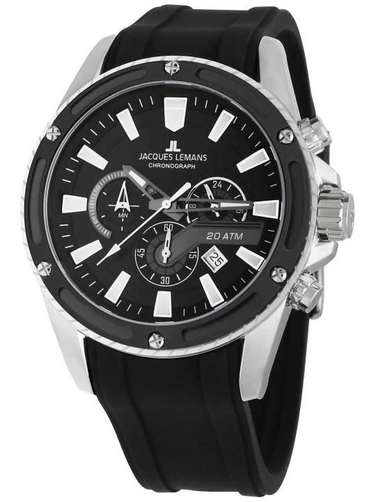 orologio uomo Jacques Lemans 1-2141A Liverpool Chronograph Mens Watch 48mm 20ATM