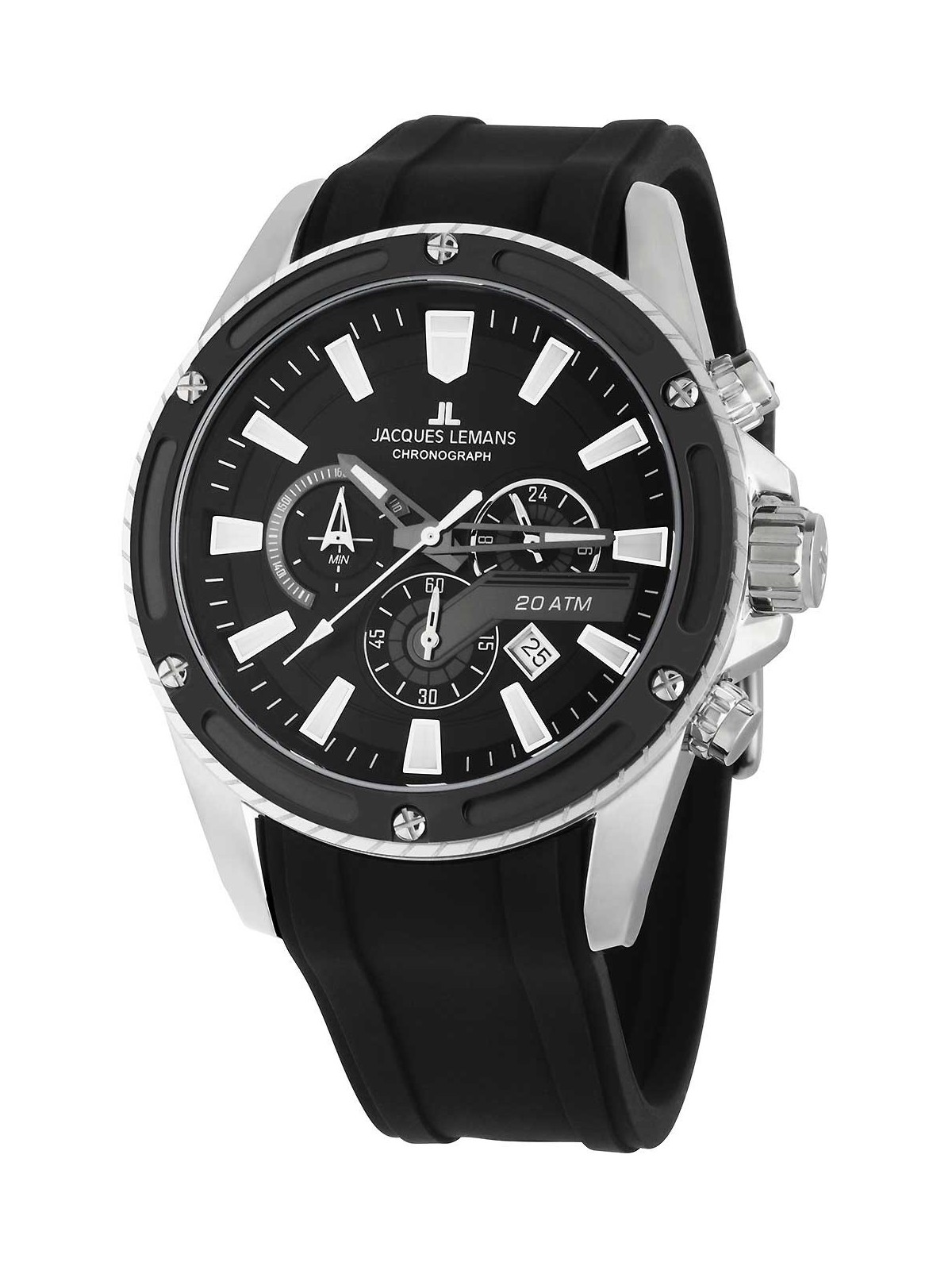 orologio uomo Jacques Lemans 1-2141A Liverpool Chronograph Mens Watch 48mm 20ATM