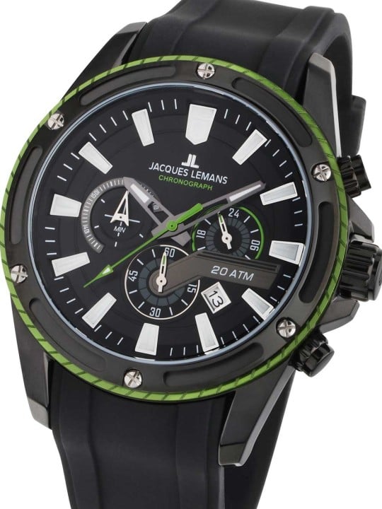 orologio uomo Jacques Lemans 1-2141C Liverpool Chronograph Mens Watch 48mm 20ATM