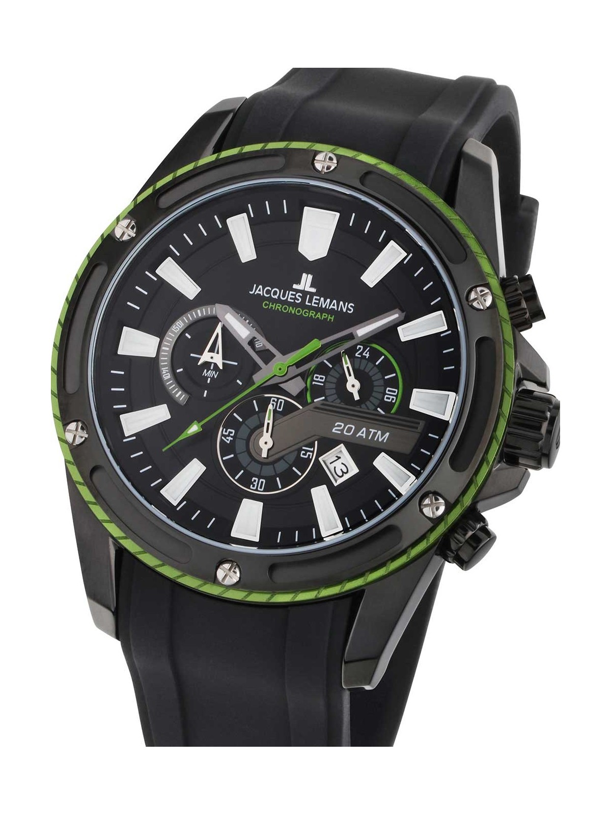 orologio uomo Jacques Lemans 1-2141C Liverpool Chronograph Mens Watch 48mm 20ATM