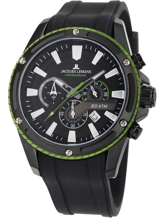 orologio uomo Jacques Lemans 1-2141C Liverpool Chronograph Mens Watch 48mm 20ATM