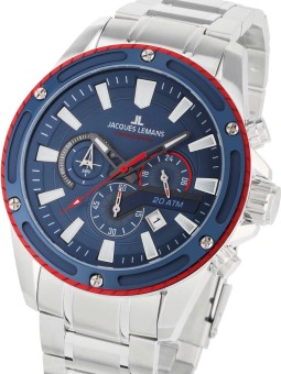 orologio uomo Jacques Lemans 1-2141F Liverpool Mens Watch 48mm 20ATM