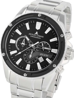 orologio uomo Jacques Lemans 1-2141E Liverpool Chronograph Mens Watch 48mm 20ATM