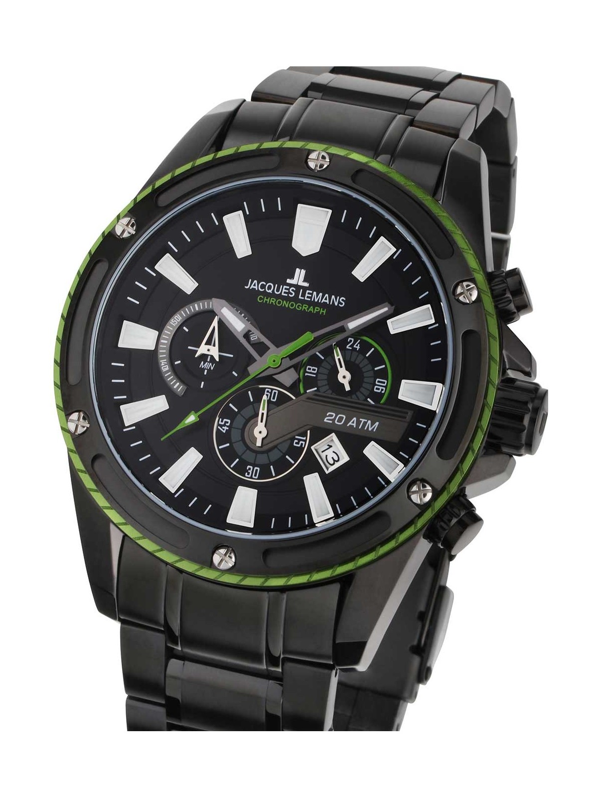 orologio uomo Jacques Lemans 1-2141H Liverpool Chronograph Mens Watch 48mm 20ATM