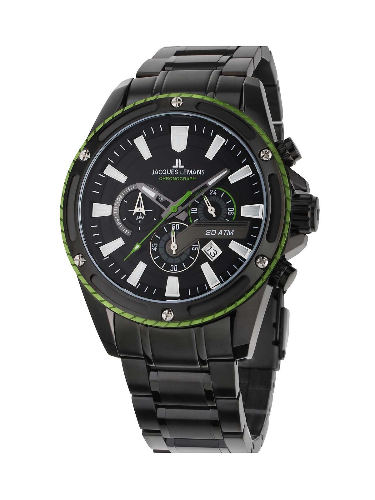 orologio uomo Jacques Lemans 1-2141H Liverpool Chronograph Mens Watch 48mm 20ATM