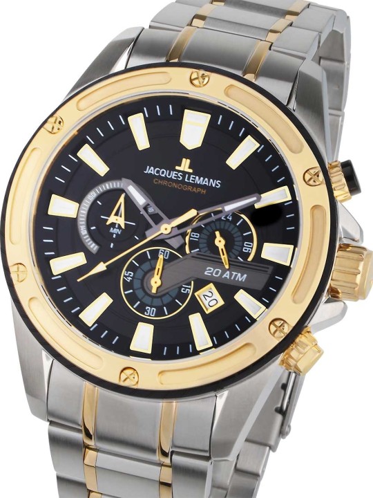 orologio uomo Jacques Lemans 1-2141I Liverpool Chronograph Mens Watch 48mm 20ATM