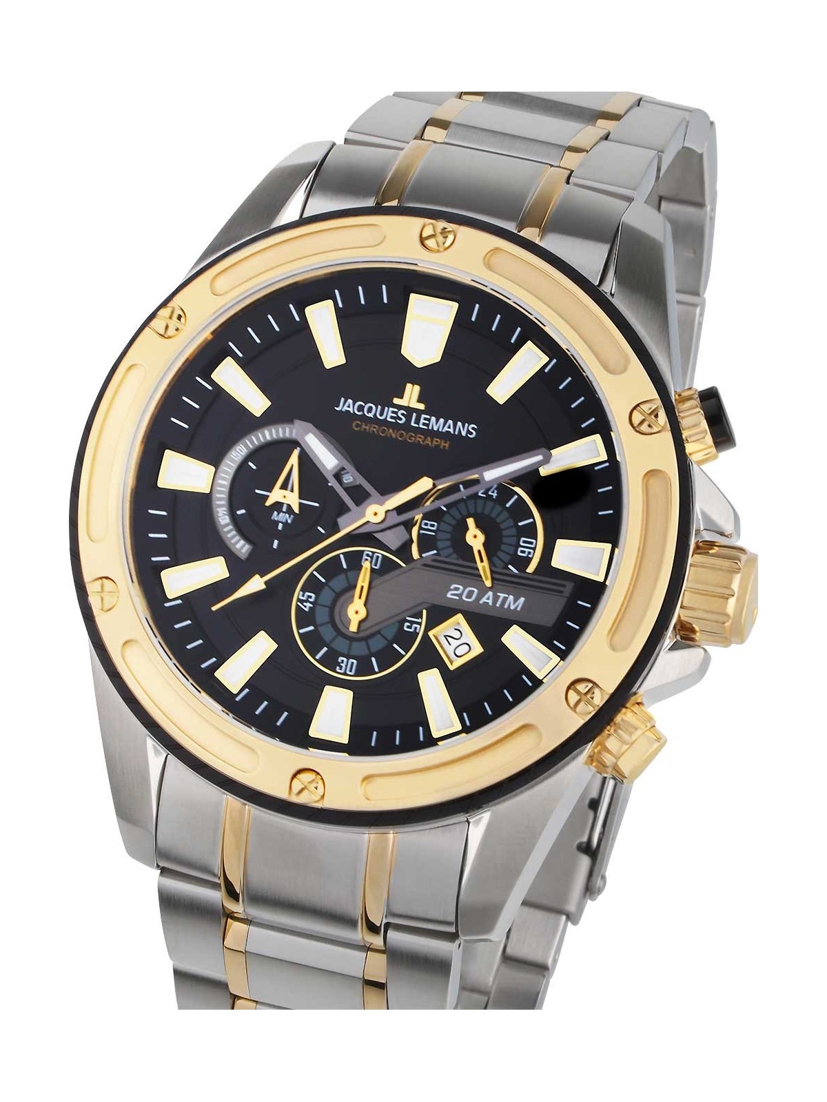 orologio uomo Jacques Lemans 1-2141I Liverpool Chronograph Mens Watch 48mm 20ATM