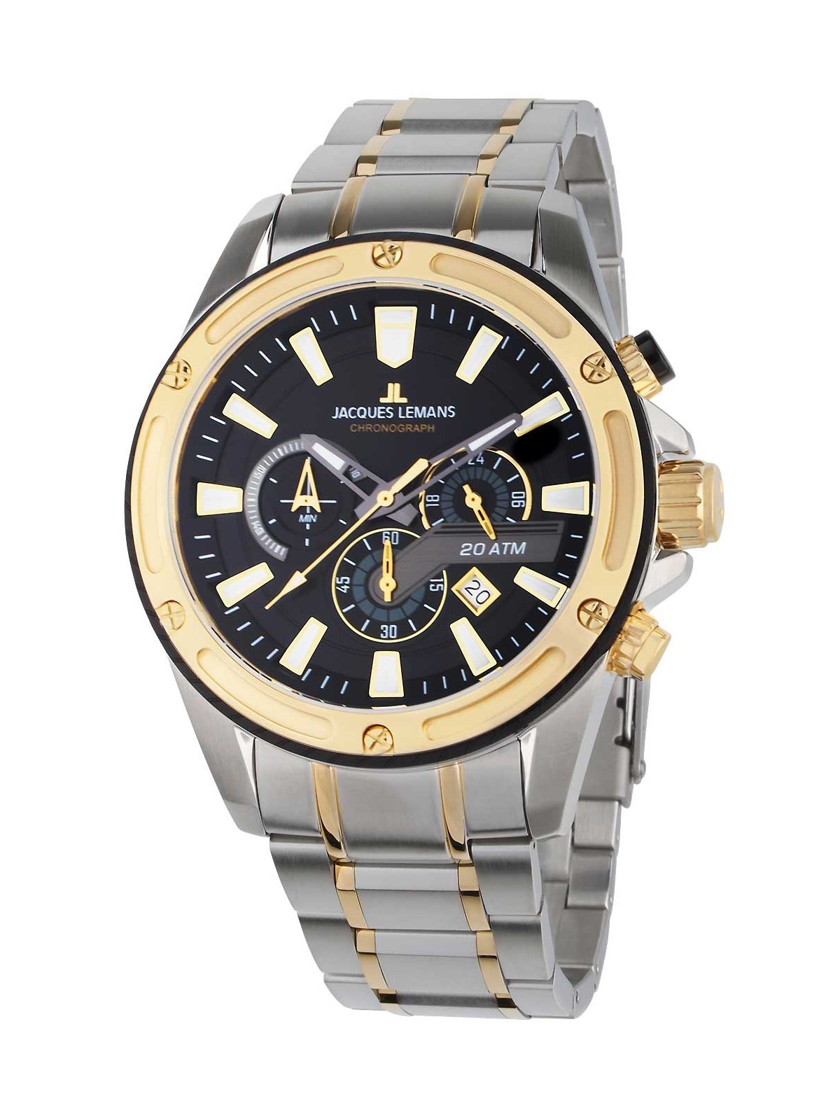 orologio uomo Jacques Lemans 1-2141I Liverpool Chronograph Mens Watch 48mm 20ATM