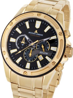 orologio uomo Jacques Lemans 1-2141J Liverpool Chronograph Mens Watch 48mm 20ATM