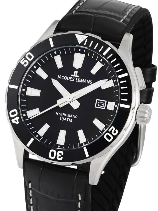 orologio uomo Jacques Lemans 1-2131A Hybromatic Mens Watch 43mm 10ATM