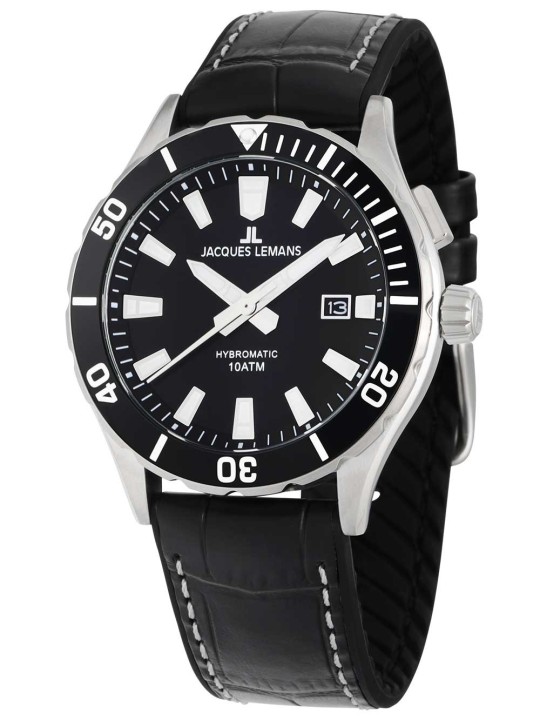 orologio uomo Jacques Lemans 1-2131A Hybromatic Mens Watch 43mm 10ATM