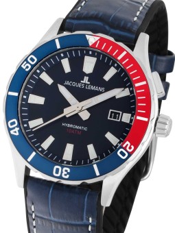 orologio uomo Jacques Lemans 1-2131B Hybromatic Mens Watch 43mm 10ATM