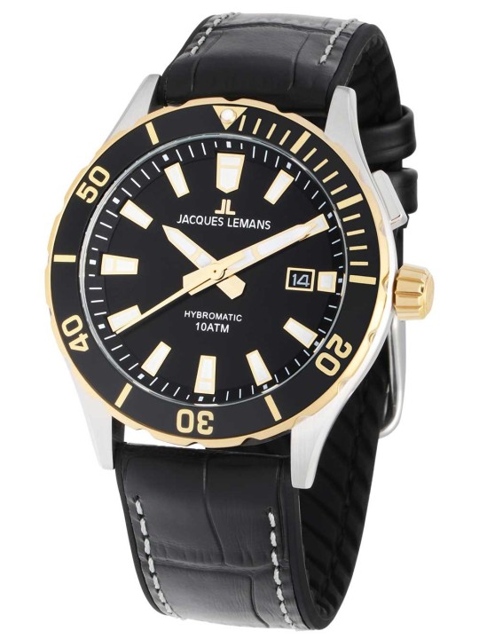 orologio uomo Jacques Lemans 1-2131C Hybromatic Mens Watch 43mm 10ATM