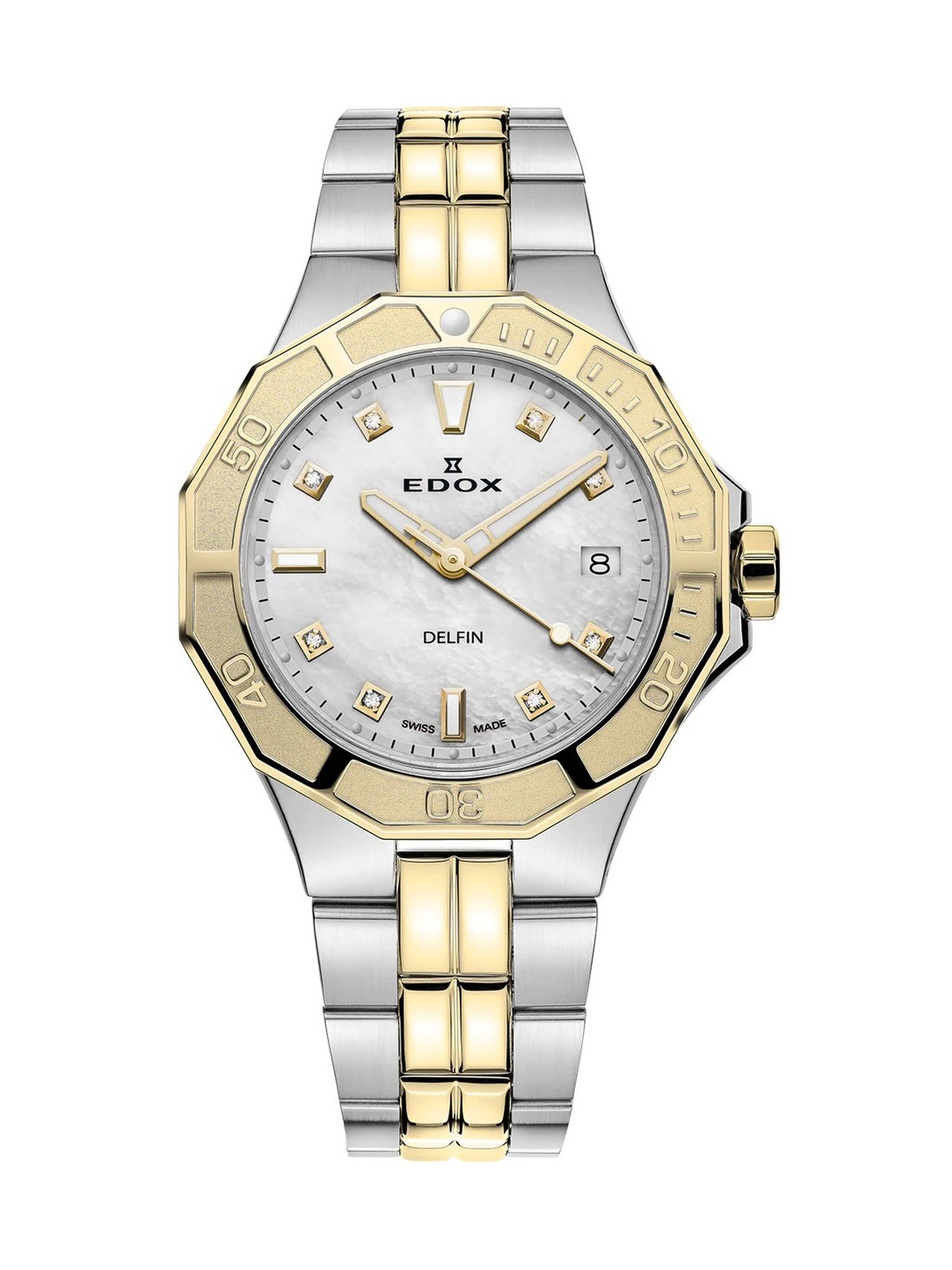 orologio donna Edox 53020-357JM-NADD Delfin Diver Ladies Watch 38mm 20ATM