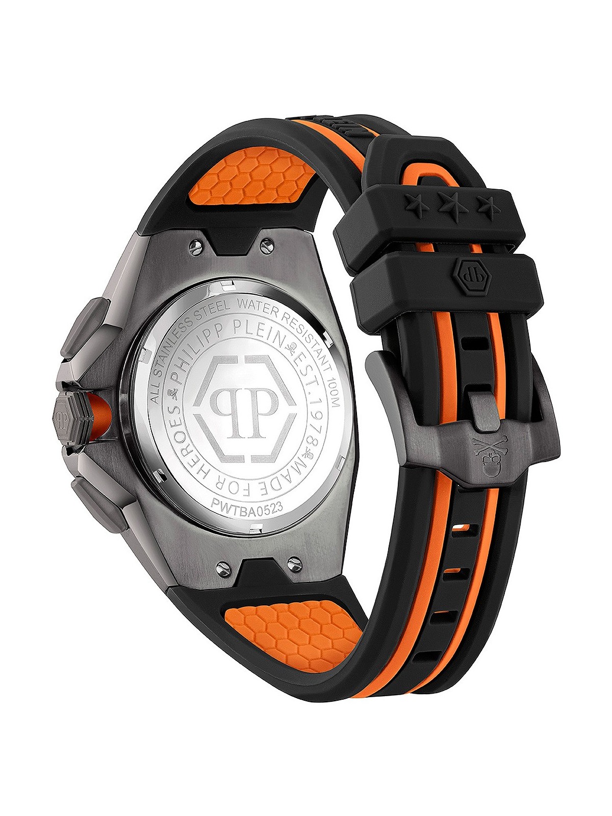 orologio uomo Philipp Plein PWTBA0523 Hyper $port Chronograph Mens Watch 45mm 5ATM