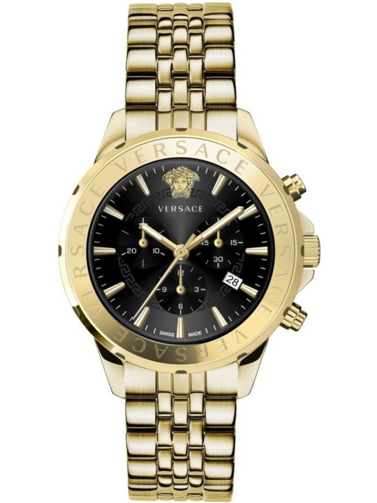 orologio uomo Versace VEV602123 Signature Chronograph Mens Watch 44mm 5ATM