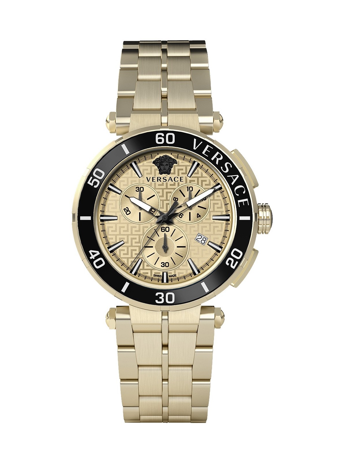 orologio uomo Versace VE3L00622 Greca Chronograph Mens Watch 45mm 5ATM