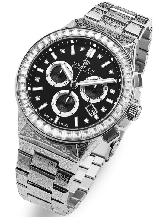orologio uomo Louis XVI LXVI1217 Le Monarque Royale Chronograph Mens Watch 42mm 10ATM