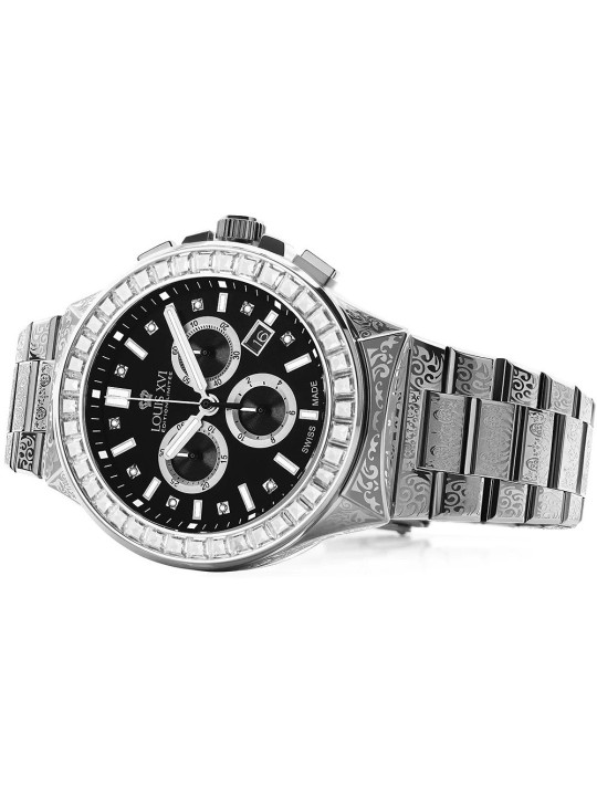 orologio uomo Louis XVI LXVI1217 Le Monarque Royale Chronograph Mens Watch 42mm 10ATM