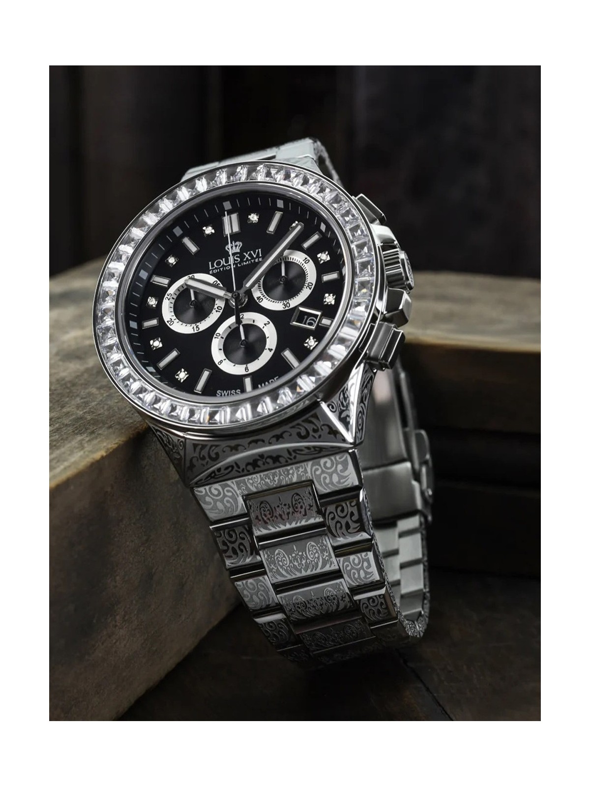 orologio uomo Louis XVI LXVI1217 Le Monarque Royale Chronograph Mens Watch 42mm 10ATM
