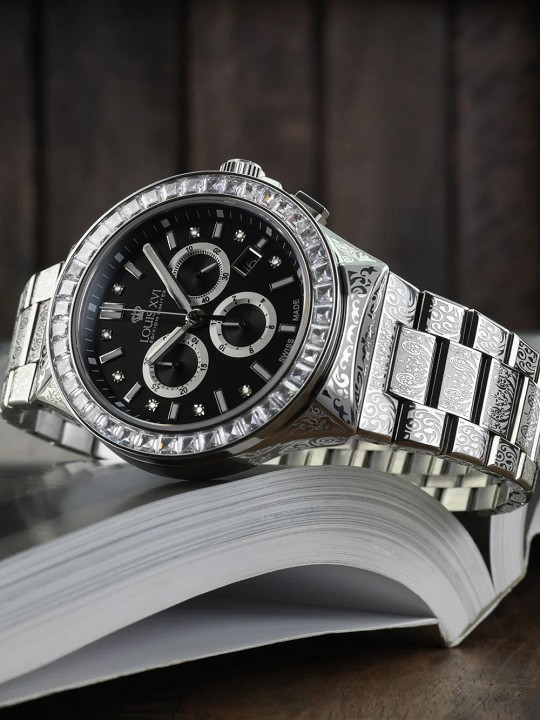 orologio uomo Louis XVI LXVI1217 Le Monarque Royale Chronograph Mens Watch 42mm 10ATM