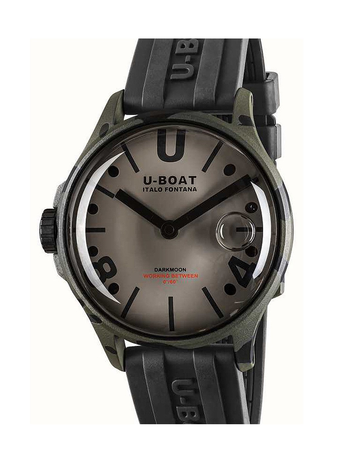 orologio uomo U-Boat 9551 Darkmoon Grey Camouflage Mens Watch 40mm 5ATM