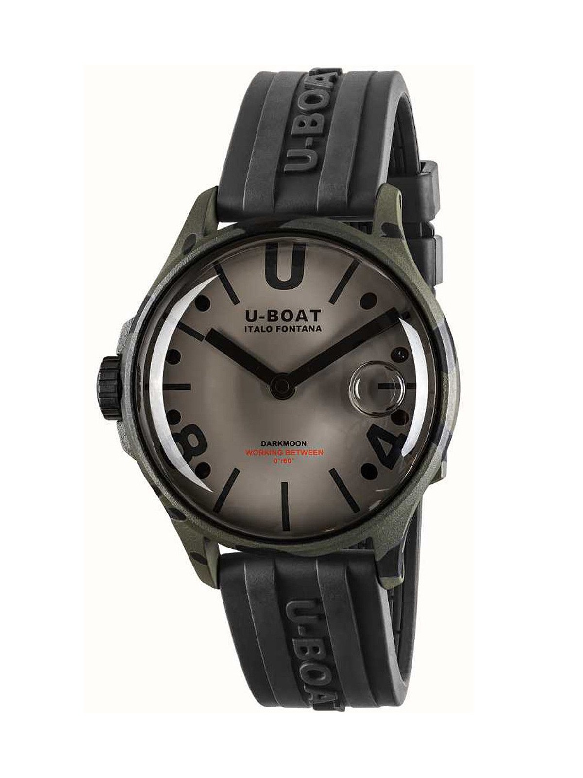 orologio uomo U-Boat 9551 Darkmoon Grey Camouflage Mens Watch 40mm 5ATM