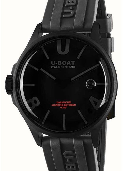 orologio uomo U-Boat 9545 Darkmoon Black PVD Mens Watch 40mm 5ATM