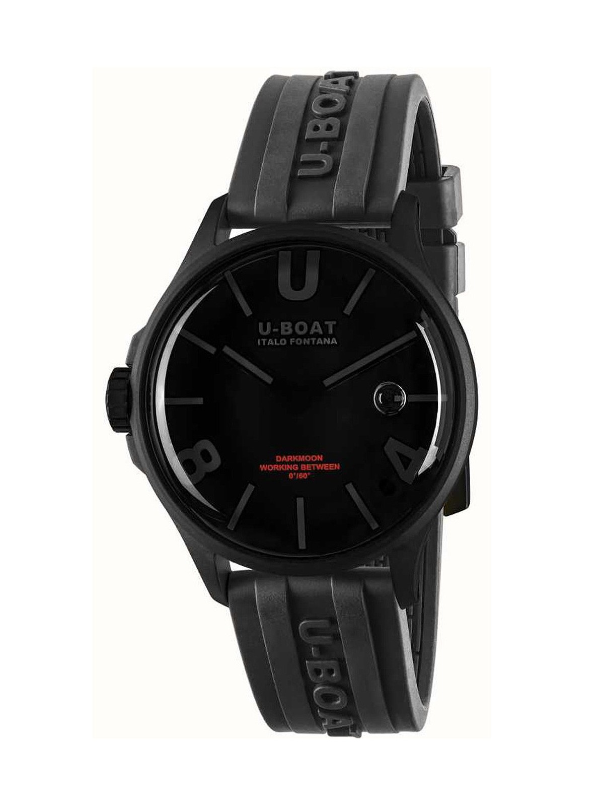 orologio uomo U-Boat 9545 Darkmoon Black PVD Mens Watch 40mm 5ATM