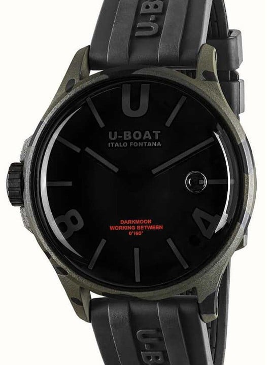 orologio uomo U-Boat 9553 Darkmoon Grey Camouflage Mens Watch 44mm 5ATM