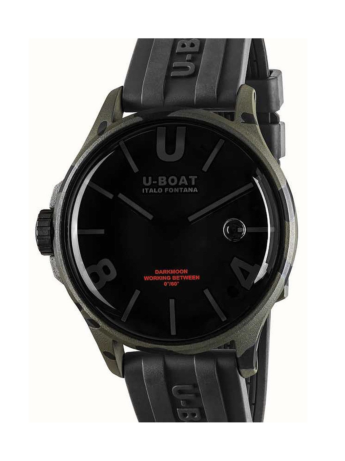 orologio uomo U-Boat 9553 Darkmoon Grey Camouflage Mens Watch 44mm 5ATM