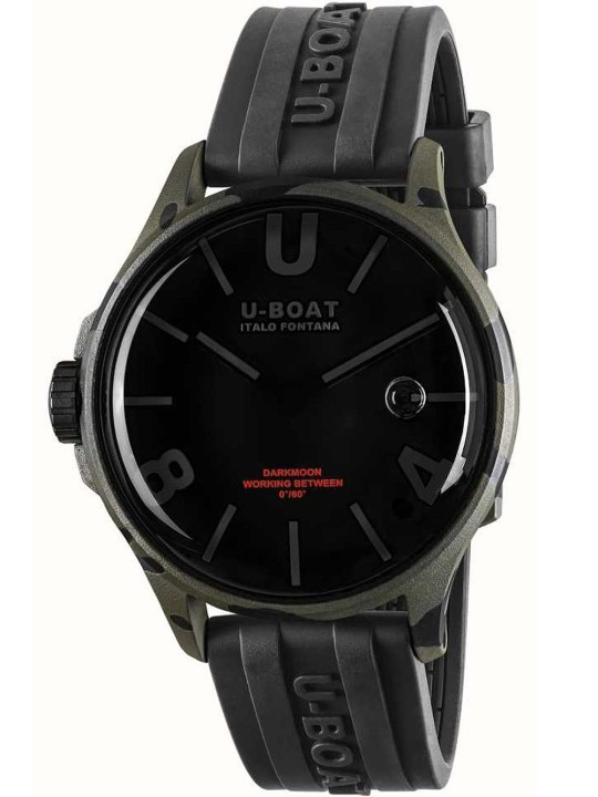orologio uomo U-Boat 9553 Darkmoon Grey Camouflage Mens Watch 44mm 5ATM