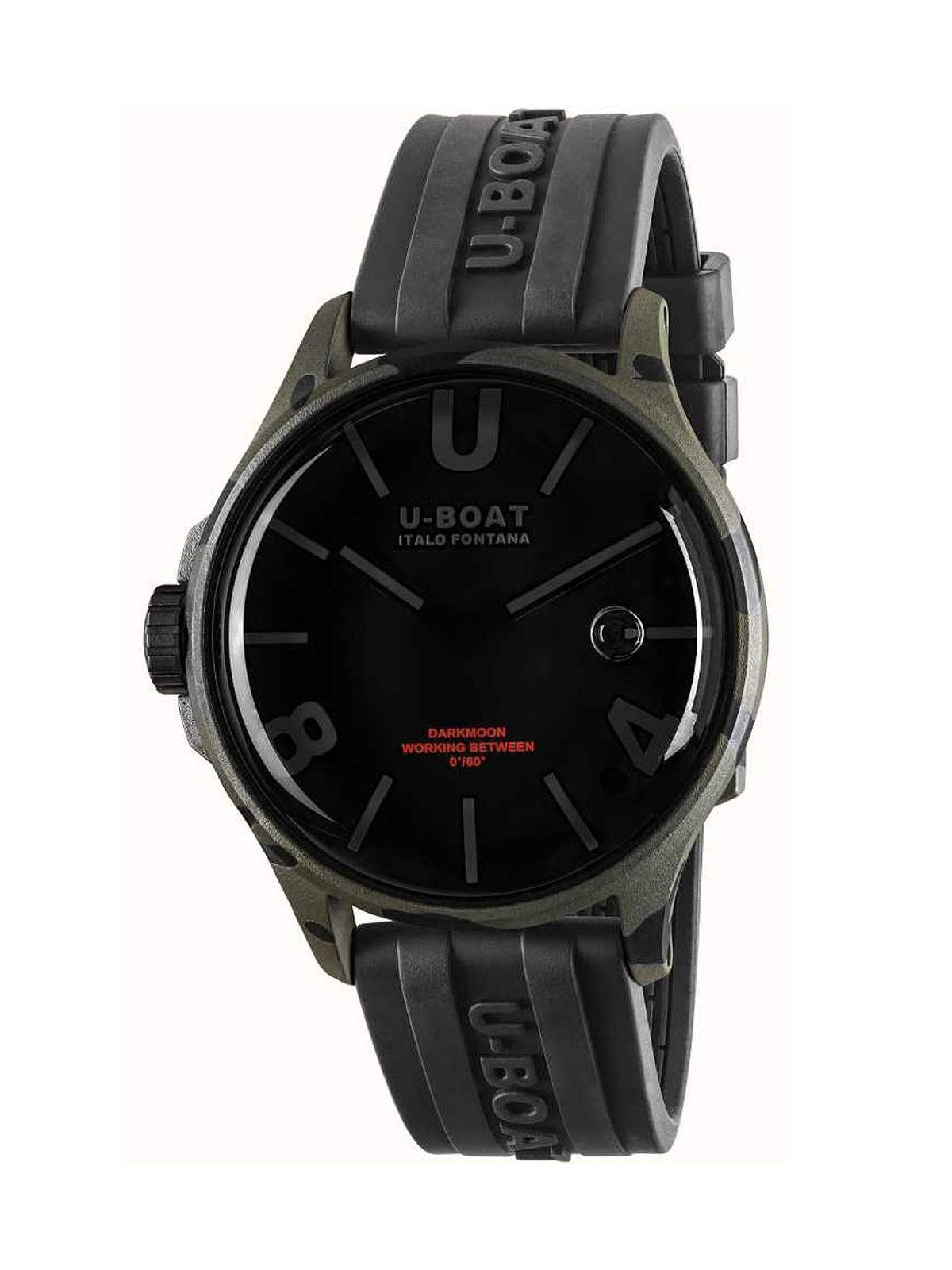 orologio uomo U-Boat 9553 Darkmoon Grey Camouflage Mens Watch 44mm 5ATM