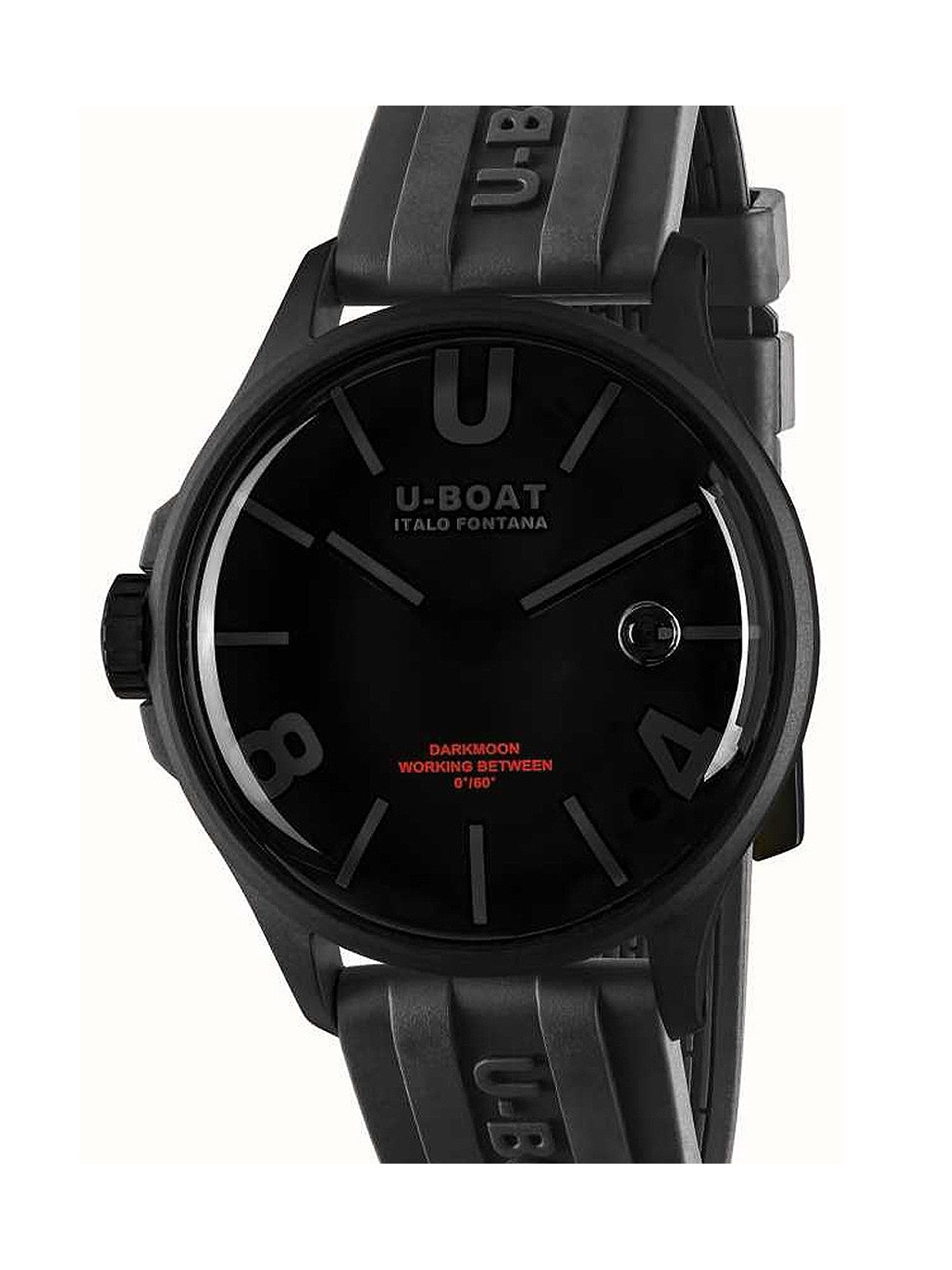 orologio uomo U-Boat 9544 Darkmoon Black PVD Mens Watch 44mm 5ATM