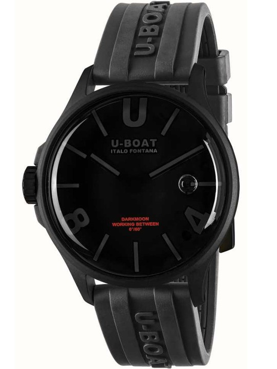 orologio uomo U-Boat 9544 Darkmoon Black PVD Mens Watch 44mm 5ATM