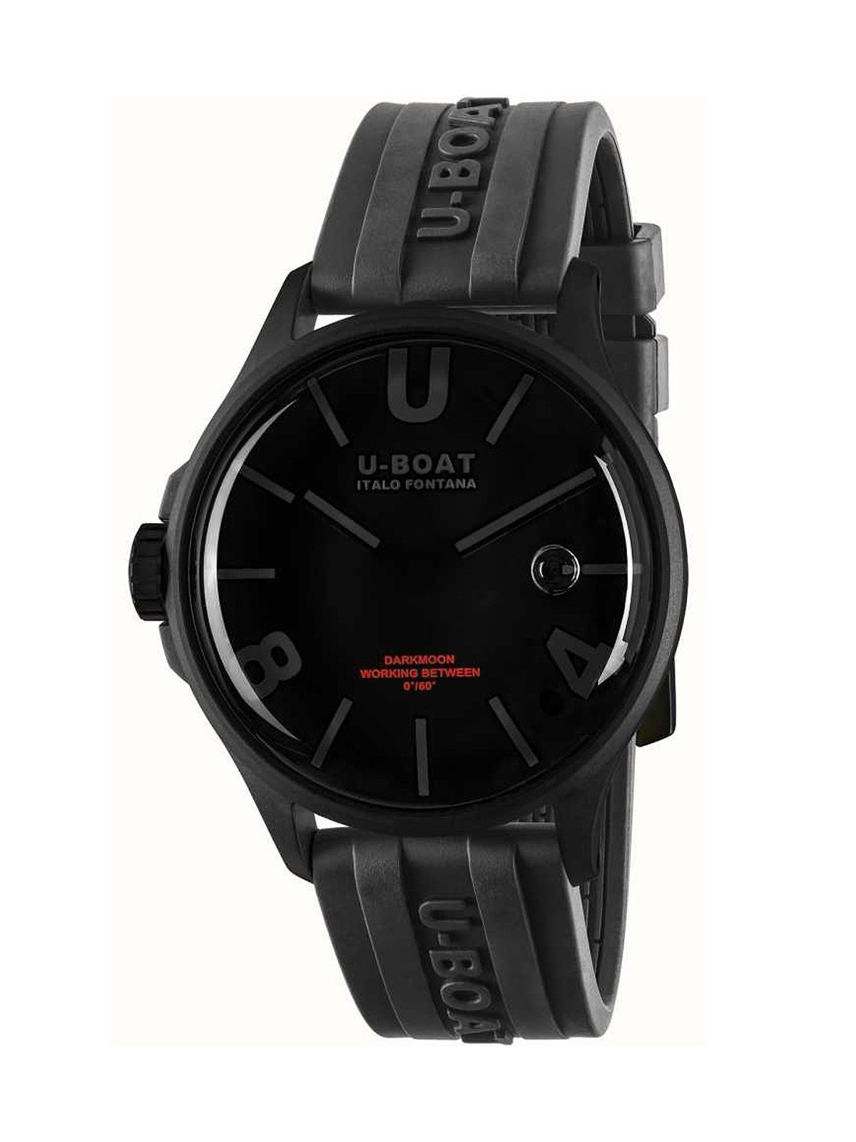 orologio uomo U-Boat 9544 Darkmoon Black PVD Mens Watch 44mm 5ATM