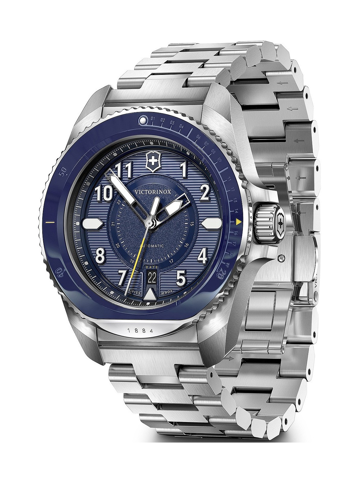 orologio uomo Victorinox 242010 Journey 1884 Automatic Mens Watch 43mm 20ATM