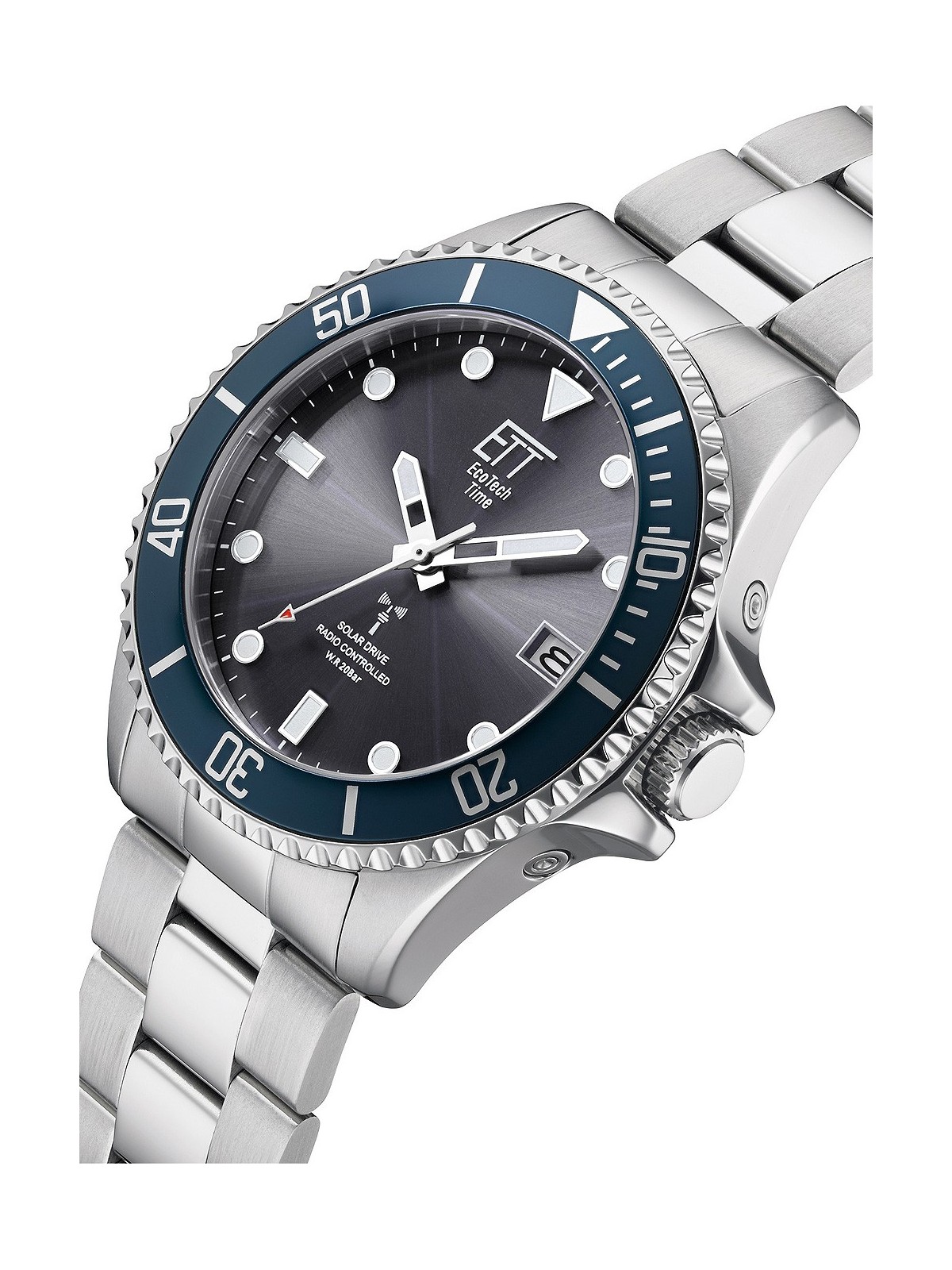 orologio uomo ETT EGS-11605-35M Professional Solar Radio Controlled Mens Watch 44mm 20ATM