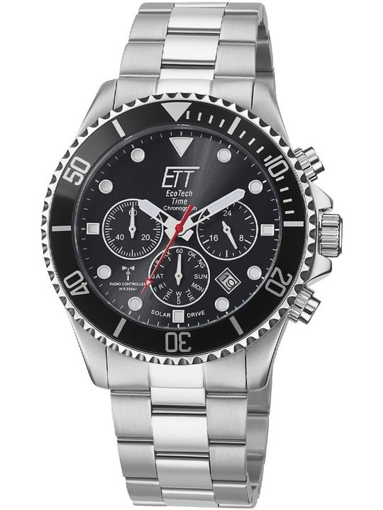orologio uomo ETT EGS-11607-25M Professional Solar Radio Controlled Chronograph 44mm 20ATM