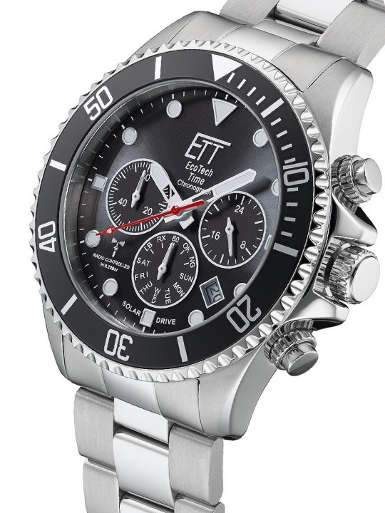 orologio uomo ETT EGS-11607-25M Professional Solar Radio Controlled Chronograph 44mm 20ATM