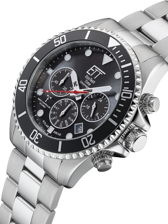 orologio uomo ETT EGS-11607-25M Professional Solar Radio Controlled Chronograph 44mm 20ATM