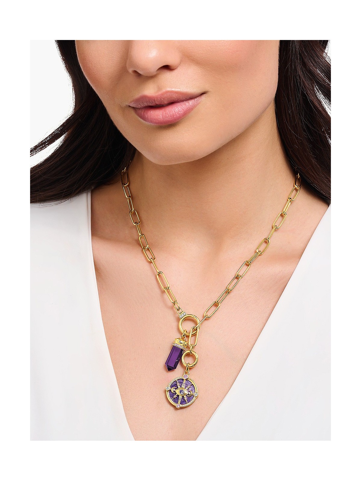 ciondolo Thomas Sabo PE955-995-13 Pendant with imitation amethyst